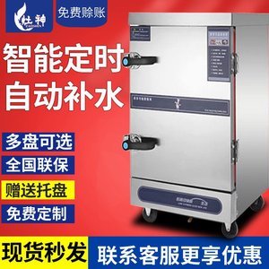 12盘电蒸饭车
